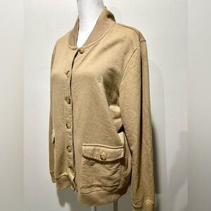 Ralph Lauren LRL sweater clasic cardigan pockets button sweatshirt women’s XL
